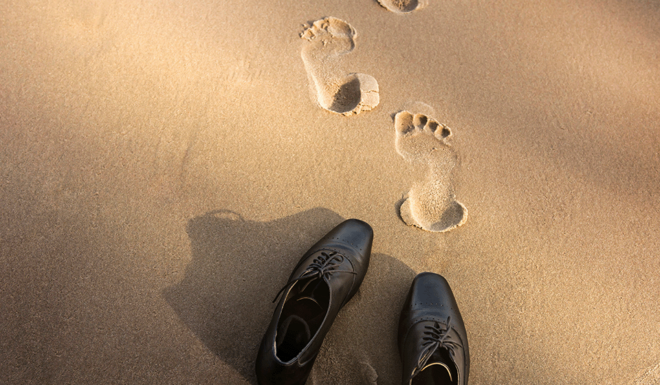 shoes and footprints