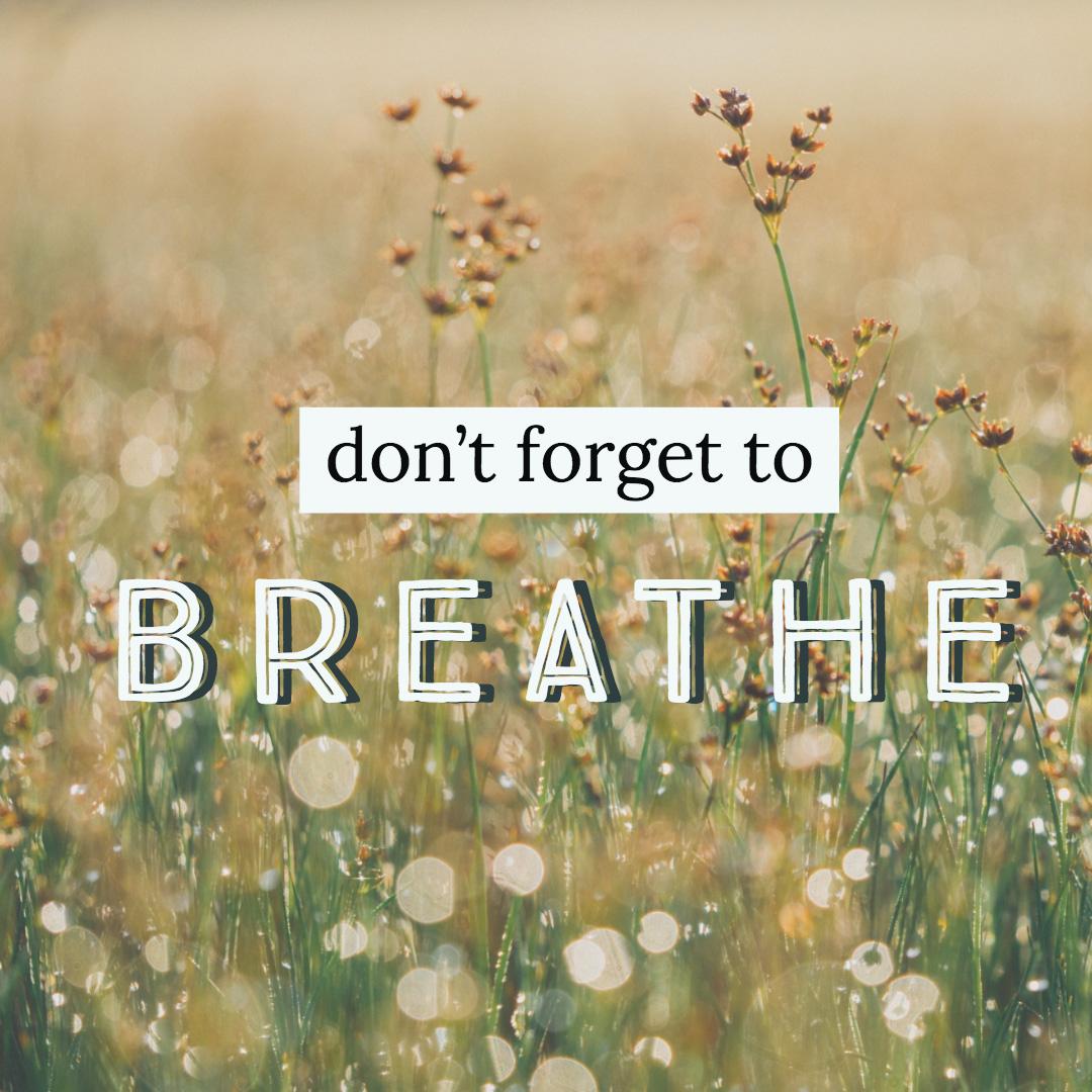 May Don't Forget to Breathe